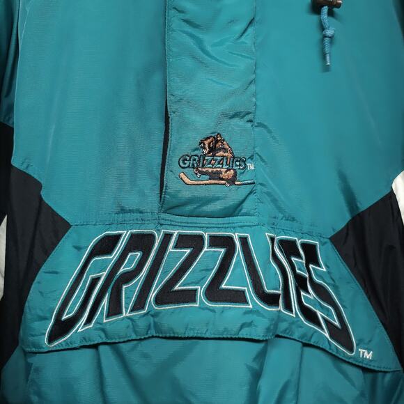 Utah Grizzlies IHL Vintage Starter Hockey Jacket Kangaroo Pouch Zip-Up Adult L - Picture 2 of 10